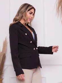 Women Blazers - 黑色 - 查看 3