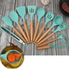 Utensilios de cocina set de 12 piezas de silicon - Multicolor - Ver 4