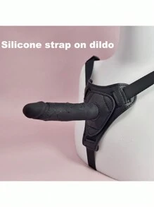 Dildo con imbracatura - Dildo realistico da 14 cm con ventosa, tappo anale e imbracatura, per masturbazione e sesso, adatto a uomini, donne e coppie, in silicone realistico per stimolare il punto G e l'ano, per principianti lesbiche