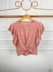 Women Blouses - 乾枯玫瑰色 - 查看 1