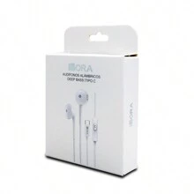 1HOUR Deep Bass Wired Headphone Type C - 白色 - 查看 3