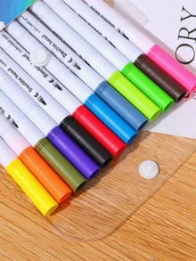 12 cái Gấp đôi Màu nước Người đánh dấu Bộ , Trẻ em Nghệ thuật Điểm đánh dấu , Vẽ & Sketching Bút mực , Trường học - trắng - Xem 3