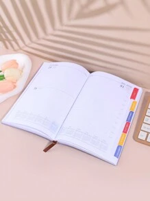1pc Purple 2024 Time Management Writable Planner Notebook With 150 Sheets - Violet Purple - View 4
