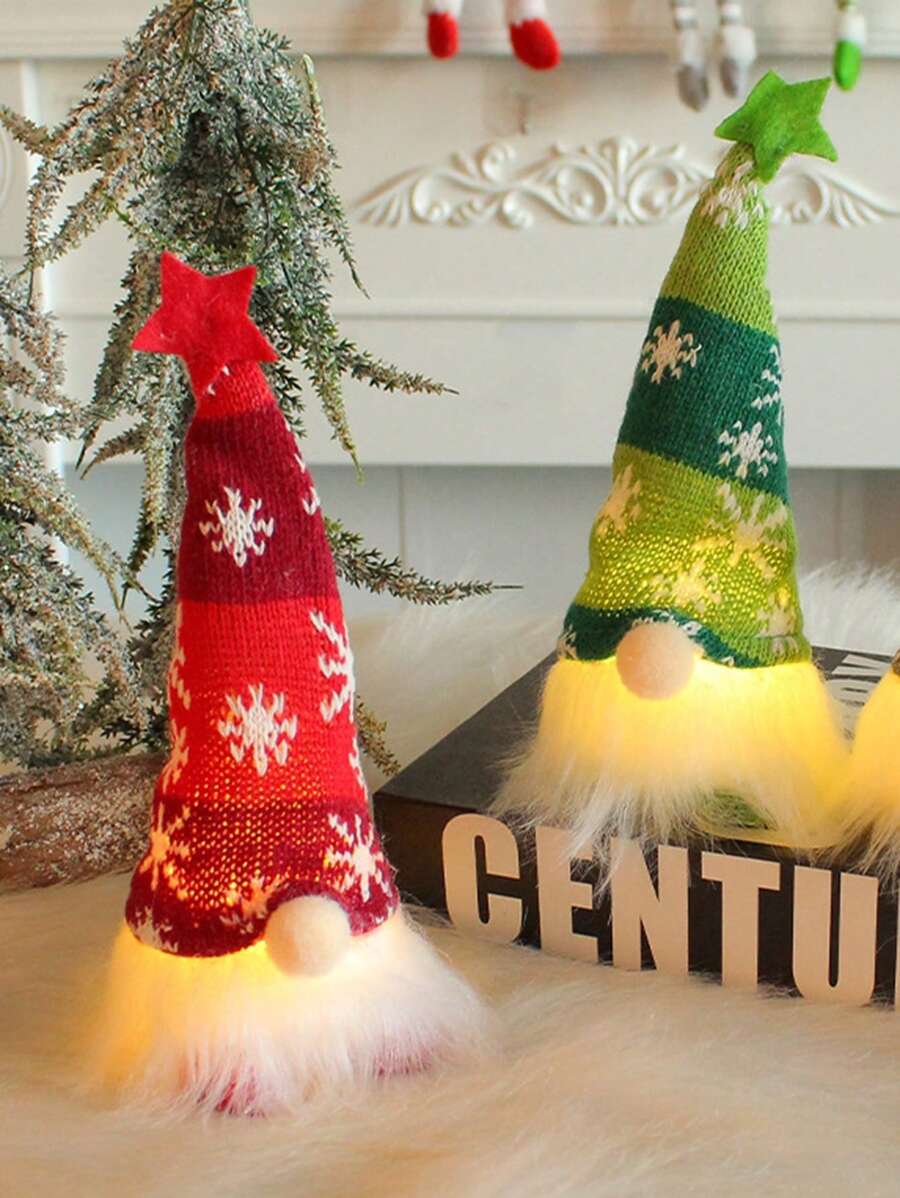 1PC 6 Styles Glowing Gnome Faceless Decoration Merry Home Decoration Gift New Year Xmas Gifts For Teenagers Birthday Christmas Decorations Room Decor Christmas Winter Christmas Decorations Home Christmas Gifts Christmas Decor