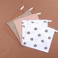 5入組嬰兒口水巾/紗布手帕 - 彩色 - 查看 2