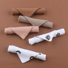 5入組嬰兒口水巾/紗布手帕 - 彩色 - 查看 3