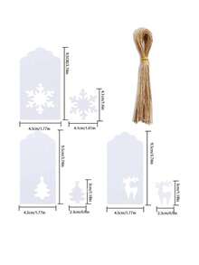 Nhãn gói quà - trắng - Xem 4