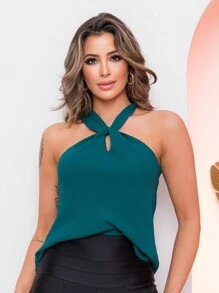 Women Tank Tops & Camis - Mint Green - View 1