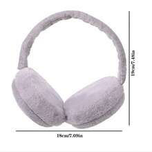 折疊式彈性耳套保暖校女孩可愛加絨耳套冬季男式耳罩女性耳套保暖1入組