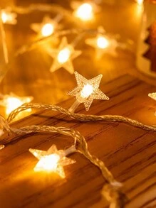 1 Set Of 10/20/30/40-led Starry String Lights For Various Scenes Decoration, Including Bedroom, Party, Banquet And Shop Window - Yellow - View 5