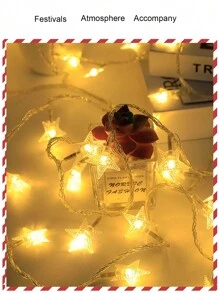 1 Set Of 10/20/30/40-led Starry String Lights For Various Scenes Decoration, Including Bedroom, Party, Banquet And Shop Window - Yellow - View 6