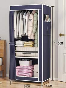 1 Piece Multifunction Portable Wardrobe - Blue - View 2