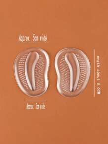 1 双女士防滑、缓冲、防痛、防摩擦前掌垫，适用于女式高跟鞋、女式高跟鞋和男士运动鞋凉鞋夏季 - 無色 - 查看 3