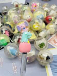 10 件裝 4.5 公分卡通人物扭蛋玩具，可愛筆筒娃娃兒童玩具，適合兒童獎勵，分享禮物 - 彩色 - 查看 5