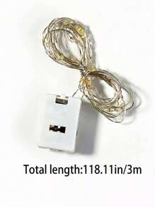 1 件裝 Led 螢火蟲燈串,帶禮品盒和蛋糕裝飾,適用於氛圍照明,色彩繽紛 - 彩色 - 查看 7