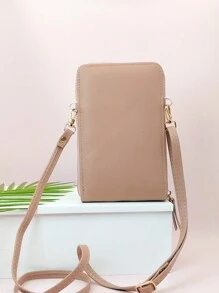 信使时尚经典豹纹多功能手机钱包多层拉链休闲手机钱包零钱包轻便时尚白领上班族大学工作商务通勤办公室周年纪念情侣生日礼物情人节礼物侧包女士钱包 - 彩色 - 查看 3