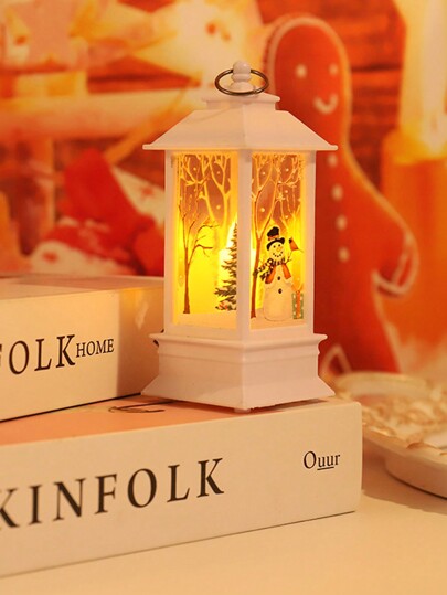 White Snowman Christmas Night Light