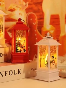 白色雪人聖誕小夜燈