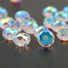 80 顆/套切割黃色水晶珠、刻面玻璃珠、吊墜、耳環珠、散珠、間隔珠適合女士 Diy 手鍊、項鍊和其他珠寶配飾 - 6mm(0.236in) 80顆 - 查看 6