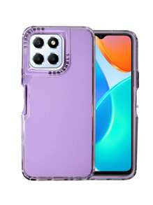 Funda Rainbow Paint Uso Rudo Doble Capa Para Honor X6 / X6s/ X8 5G/ X8a 5G - Lila Púrpura - Ver 1