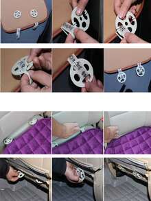 1 Set Of Light Grey Plush 3 Piece Seat Cushion Set
