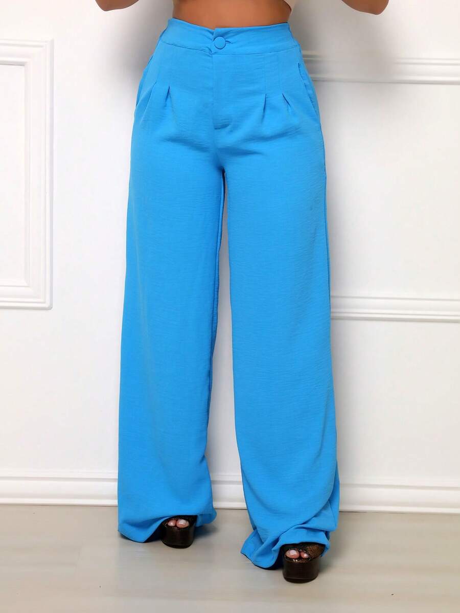 Women Pants - 薄荷藍 - 查看 1