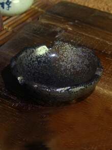 Black Asymmetric Ashtray Creative Design - Black - View 5