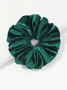 1pc Plush Vintage French Style Bun Maker For Women, Autumn And Winter Casual - Green - View 3