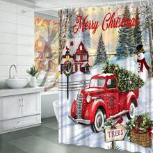 Rèm tắm - Đỏ - Xem 1