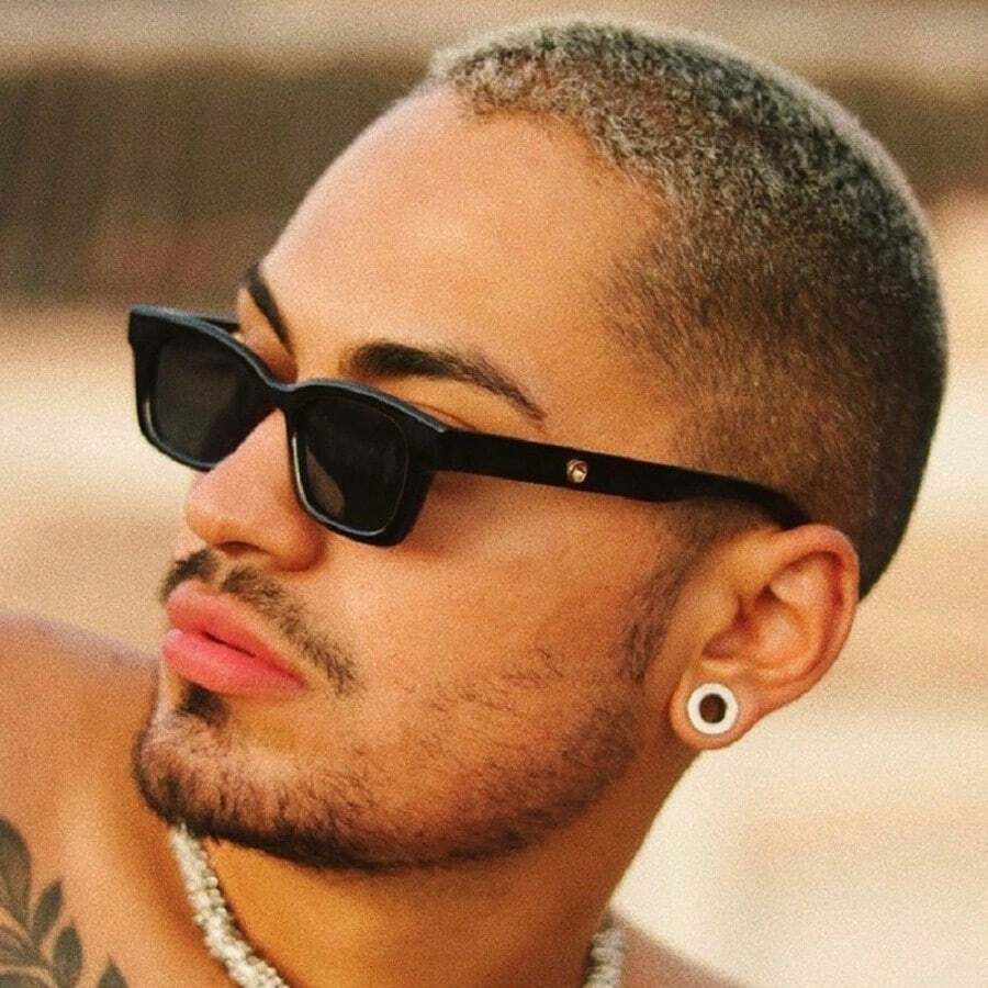 1pc Square Frame Fashion Glasses, New European And American Ins Style