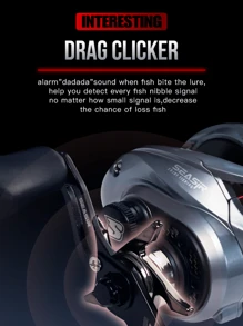 SEASIR M800 通用拋餌釣魚線輪 7.1 : 1 高速齒輪比淡水磁力製動系統釣魚線圈 - 灰色 - 查看 7