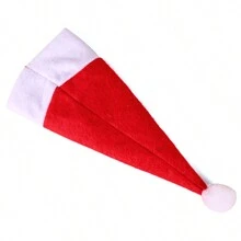 1套(4入組) - 聖誕帽形餐具袋,創意餐具收納袋,為聖誕裝飾和節日氛圍營造設置 - 彩色 - 查看 10