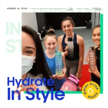 1pc Gradient Sports Water Bottle - 32oz Leakproof Inspirational Time Marker Bottle With Straw, Suitable For Outdoor Sports, Hiking, Camping, And Traveling - Bpa-free, Easy To Carry And Clean - Blue - View 6