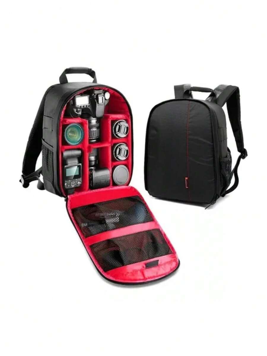 Bluelander Mochila Para Cámara Fotográfica De Viaje Tamaño Universal - Negro - Ver 1