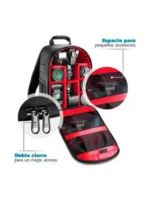 Bluelander Mochila Para Cámara Fotográfica De Viaje Tamaño Universal - Negro - Ver 2