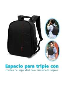 Bluelander Mochila Para Cámara Fotográfica De Viaje Tamaño Universal - Negro - Ver 4