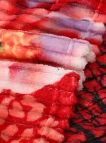 Cobijas Ligera Matrimonial Con Flores, Frazada Súper Suaves y Acogedoras, Patrón a Rayas, Super Suave y Cálida, Para Uso Durante Todas Las Estaciones (200*220 cm) - Rojo Rubí - Ver 6