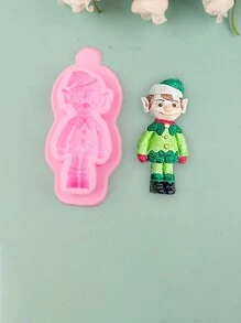 1入組聖誕精靈矽膠模具 - 彩色 - 查看 2