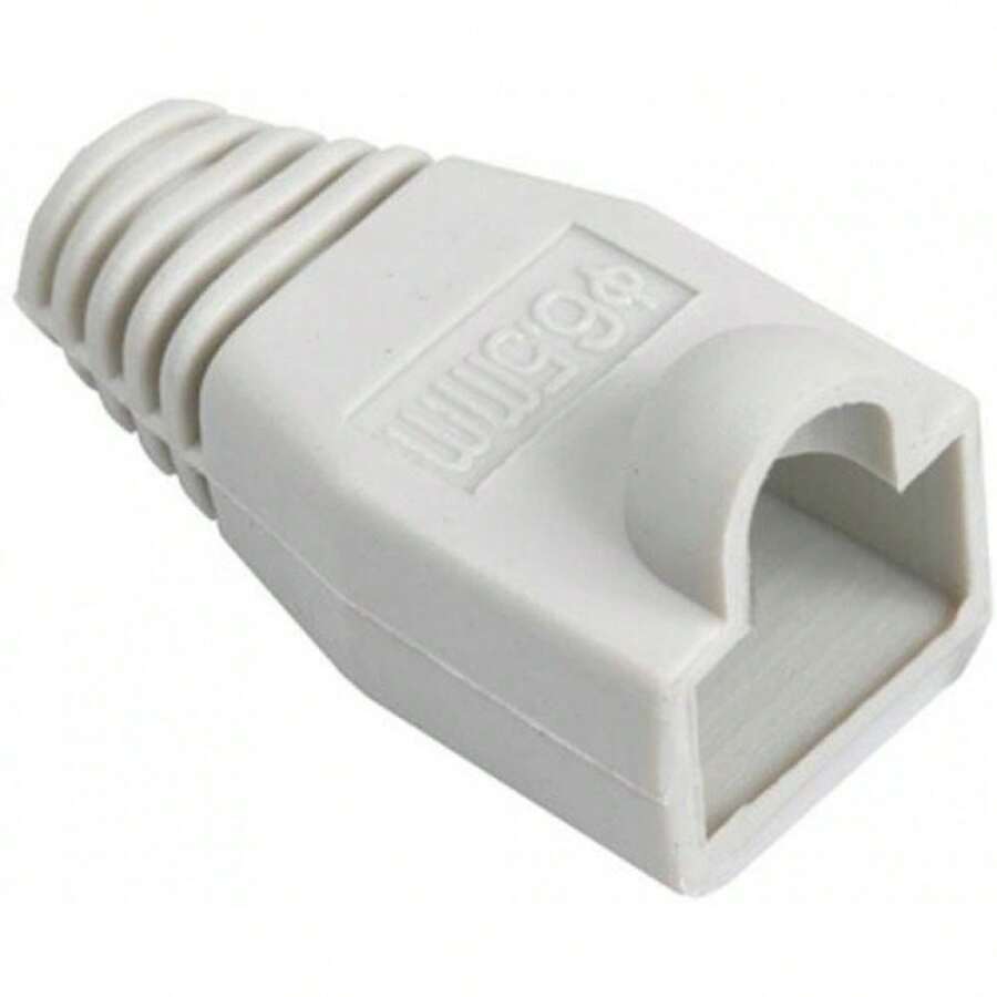 Pack Of 10 Caps For RJ45 Ethernet Connector - Grey - View 1