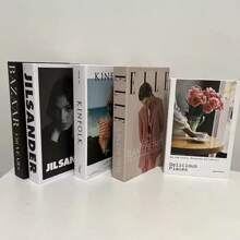 1pc Simple Faux Book Photography Prop, Home Decor, Simulation Book Model, Bar Decoration, Random Style Birthday Gifts Graduation - Multicolor - View 2