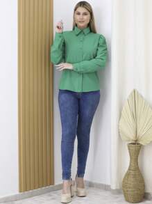 Women Blouses - Verde - Ver 3