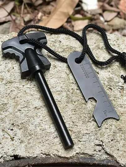 Pederneira De Magnésio Maciça Pesca Camping Acendedor Fogo