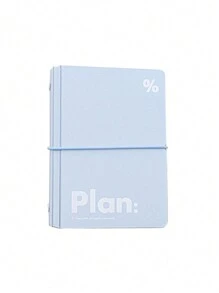 1 件簡約活頁筆記本,多功能便攜式口袋日記本 - 淺藍色 - 查看 7