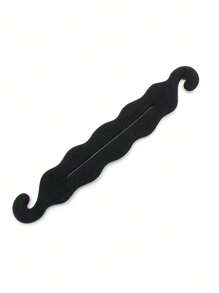 1pc Women's Large Size Sponge Hair Bun Maker ,Hair Styling Tools Hair Accessories - Black - View 5