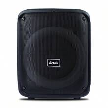 Bocina Inalambrica Dynamic 8 inch Subwoofer Circular RGB con luces y Microfono - Negro - Ver 4