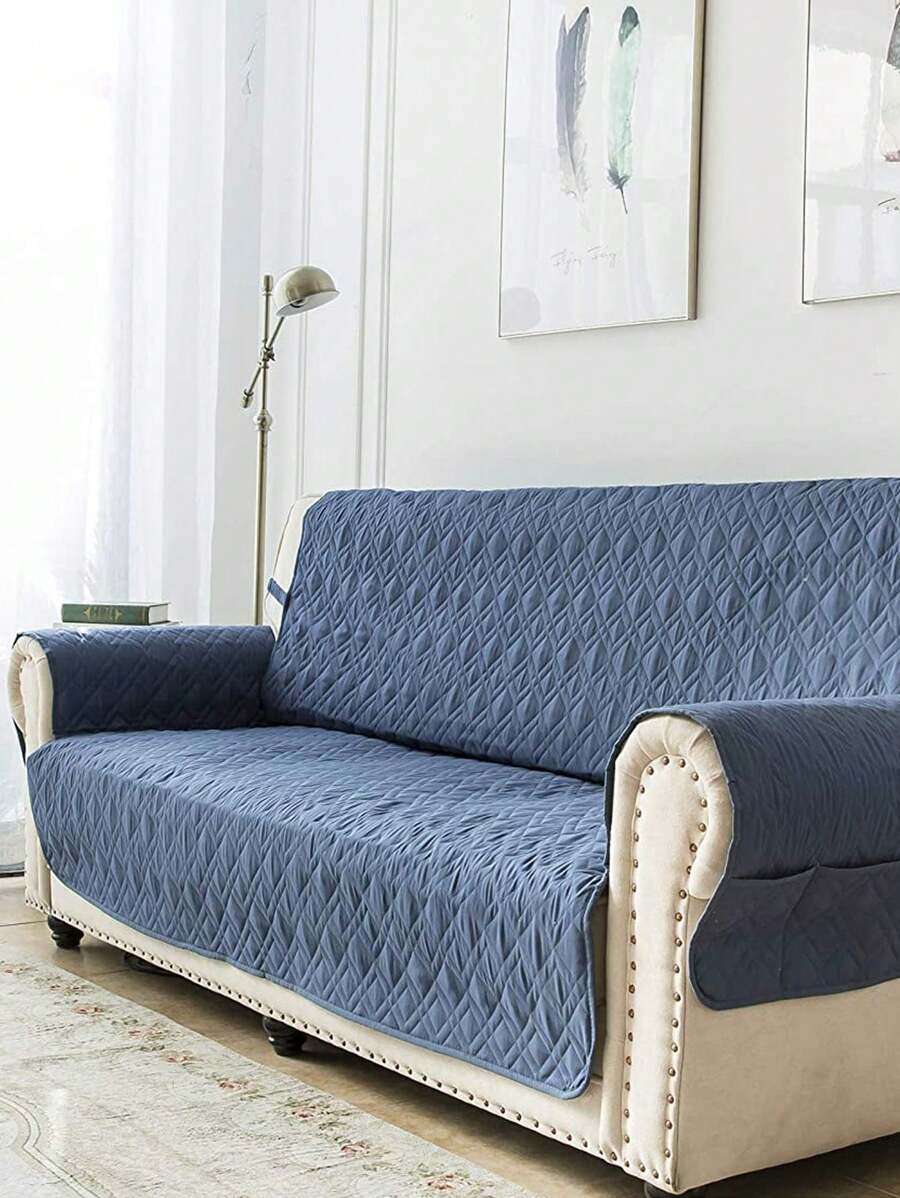 1個防水拼接沙發墊 - 藍色 - 查看 1