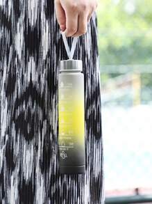 1pc Pink Pc Sports Water Bottle With Measurement Markings For Cycling, Basketball And Outdoor Activities - Hot Pink - View 4