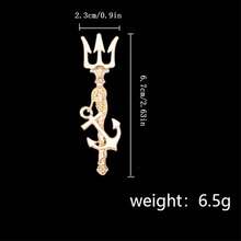 1pc Suit Lapel Pin Brooch - Gold - View 4