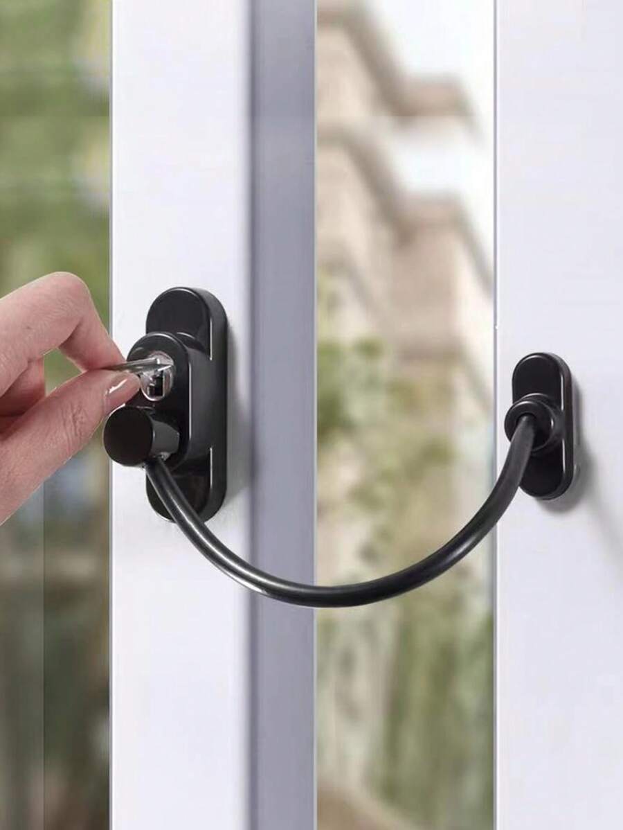 Set Of Security Window Restrictors, Including Stainless Steel Wire Rope ...