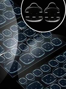 20 tờ Keo dán Không thấm nước Thoáng khí Keo dính Tính hai mặt Móng tay Thạch Hình dán Siêu Dính Móng tay giả Keo dính Hình dán Trong suốt Linh hoạt Đối với Làm móng tay - Trong sáng - Xem 5